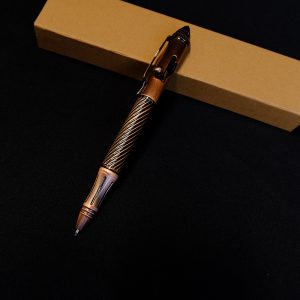螺旋彫刻 真鍮製（コッパー）戦術ボールペン