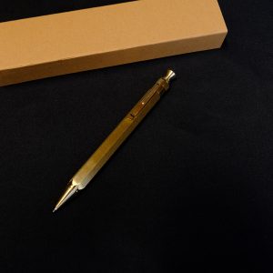 六角軸 真鍮製 ボールペン（ノブノック式）